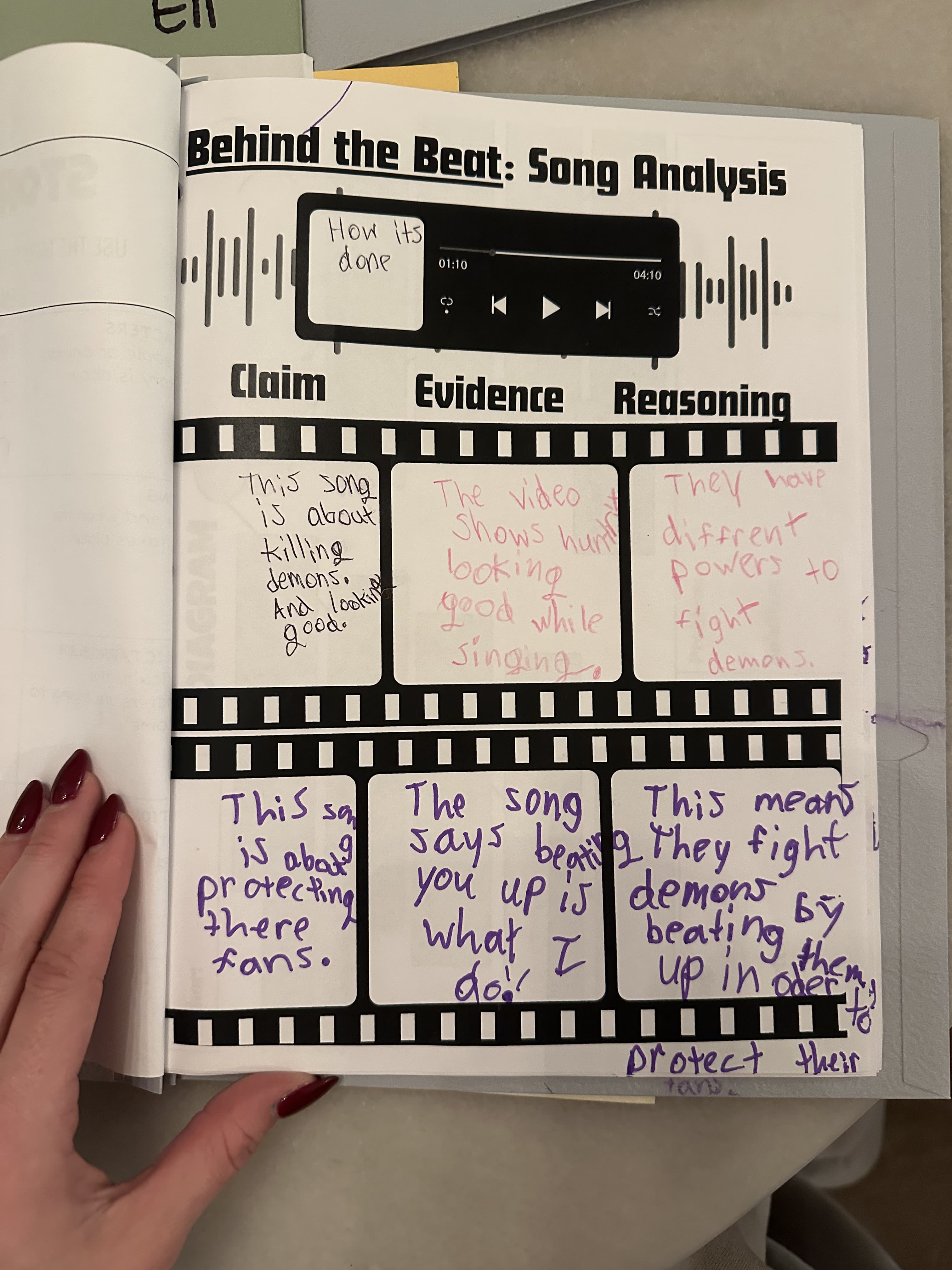 Behind the Beat classroom activity