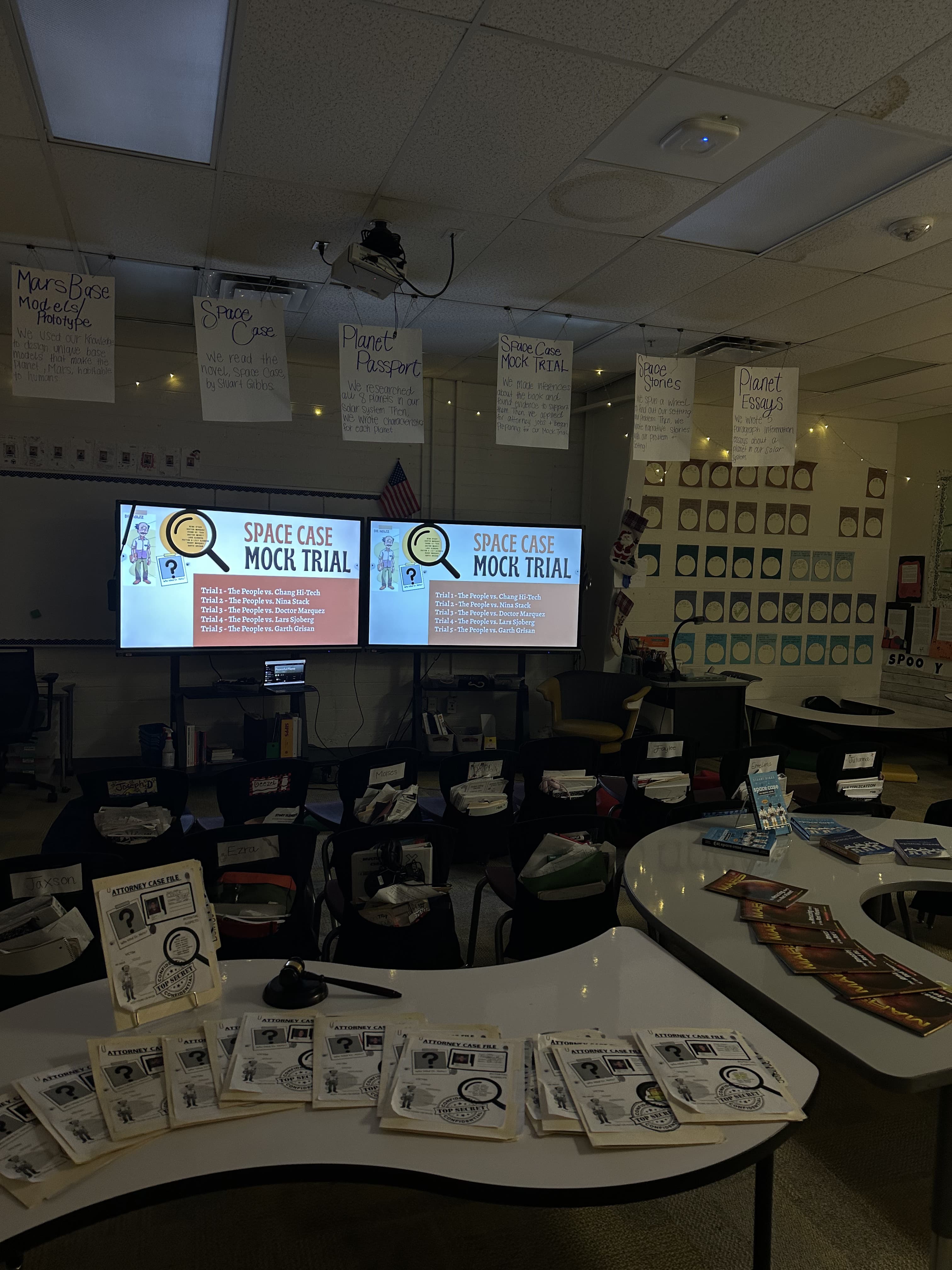 Space Case mock trial student engagement