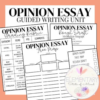 Opinion 5 Paragraph Essay Writing Packet