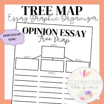 Opinion Essay Tree Map Graphic Organizer
